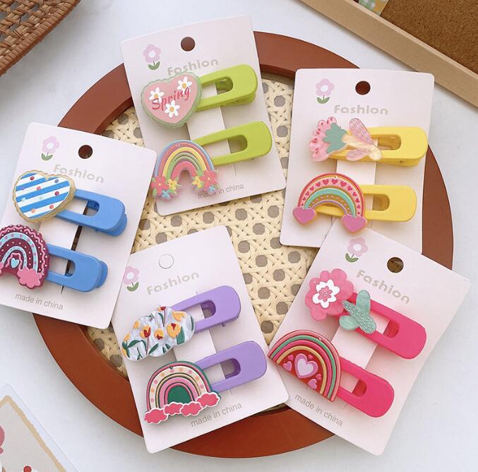 髪飾り★まとめ髪用★ヘアアクセサリー★子供用★キッズ女の子★ヘアピン★2枚入り★多色