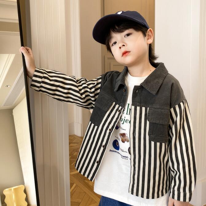 子供服★トップス★ワイシャツ★韓国風子供服★キッズ男の子★長袖★2色★90-150CM