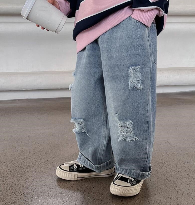 2023★春秋新作★韓国風子供服★ジーンズ★90-140CM