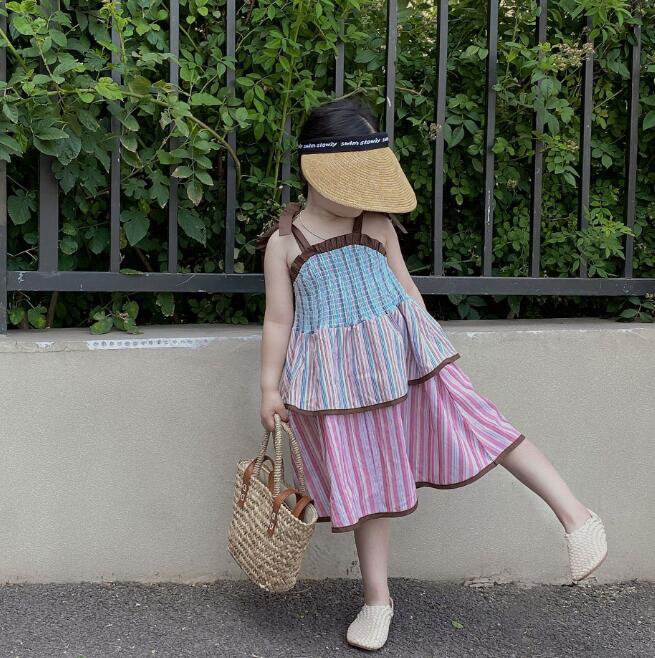 子供服★ワンピース★ノースリーブ★韓国風子供服★キッズ女の子★90-140CM