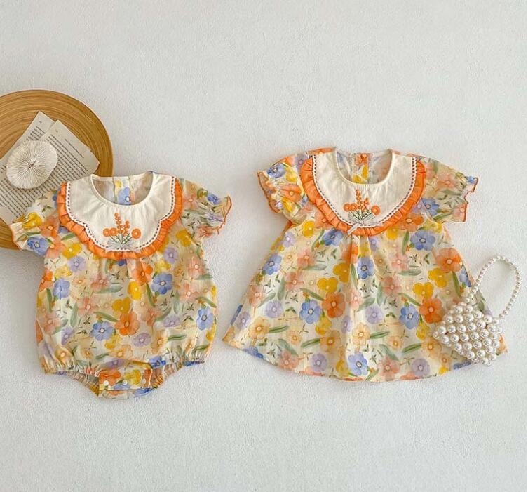 2023★春夏新作★韓国風ベビー服★ロンパース★ワンピース