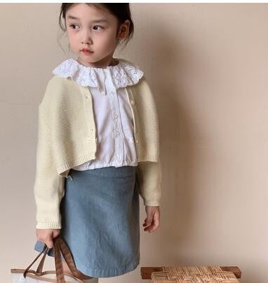 2023秋新作★キッズ服　カーディガン&シャツ★わけて販売★90-140★