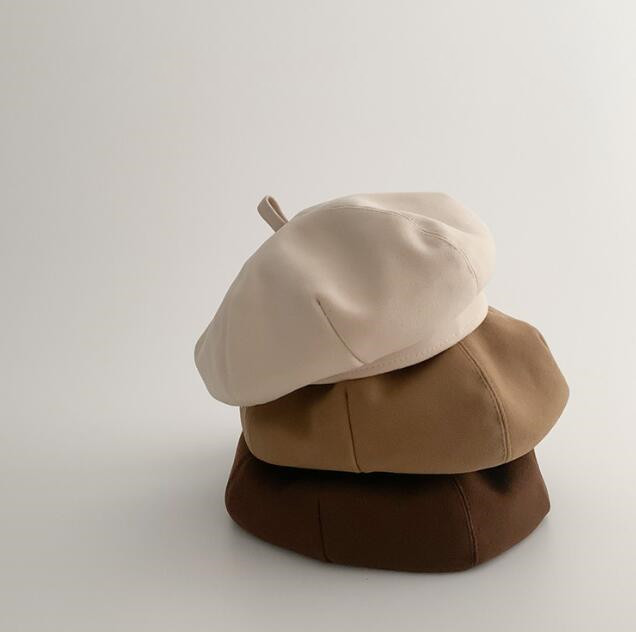 子供用★帽子★ベレー帽★キッズ★男女兼用★無地★カジュアル★韓国風★5色