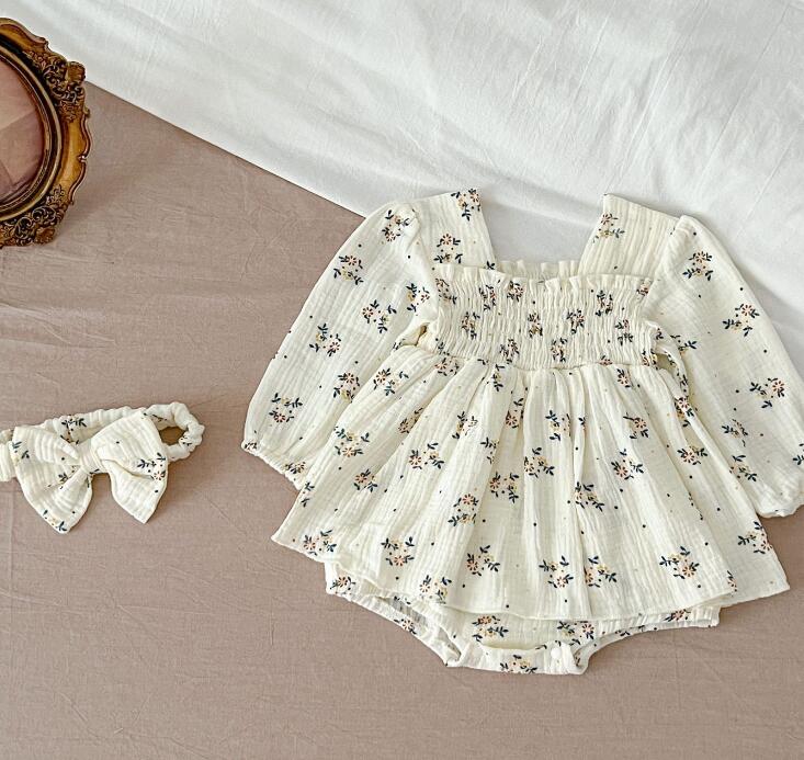 子供服★ロンパース+ヘアバンド★連体服★韓国風子供服★ベビー★可愛い★66-100CM