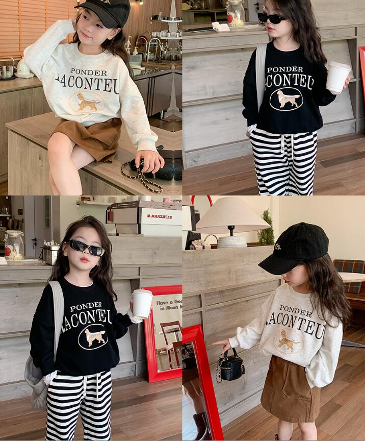 2023★春秋新作★韓国風子供服★スウェット★2色90-150CM