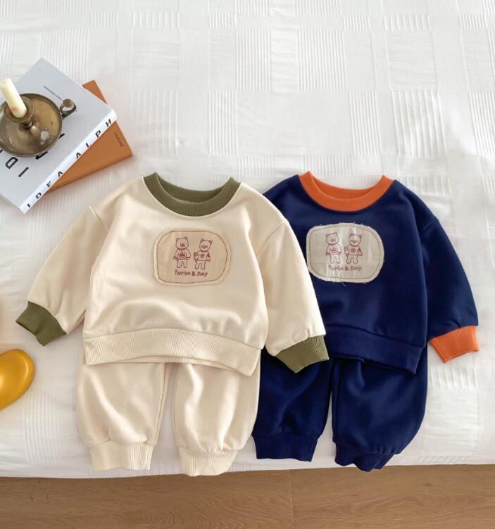 2023★春秋新作★韓国風子供服★トップス+ズボン2セット★2色66-100CM