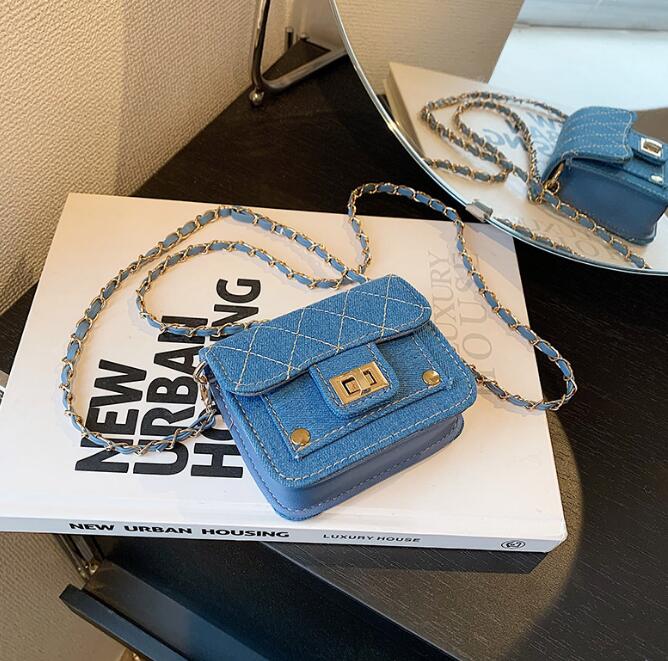 子供用★キッズ★ショルダーバッグ★キッズ女の子★ミニバッグ★デニム★3色