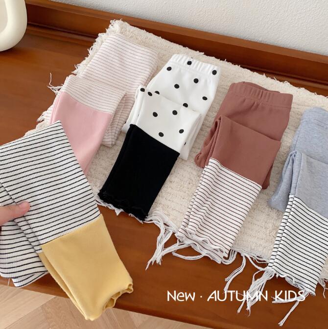 「2023秋」★子供服★ズボン★レギンス★ズボン★韓国風子供服★キッズ女の子★5色★80-120CM