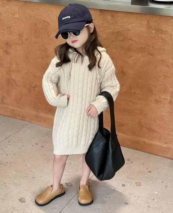 2023秋新品★子供服　ニットワンピース★90-140cm★