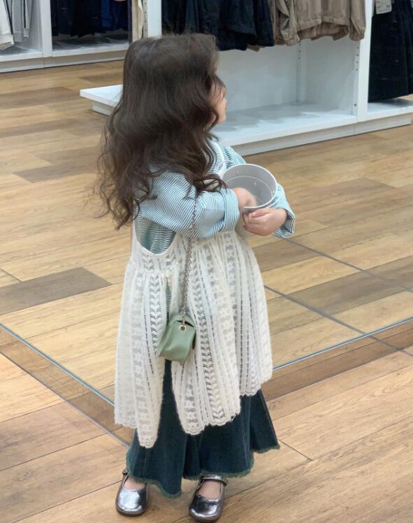 2023秋★子供服　トップス&レースのブラウス&ズボン分けて販売★90-140cm★