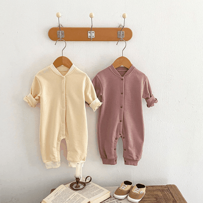 秋冬新作 ユニセックス 連体服 オシャレ春秋 ゆったり ロンパース カバーオール 66-90