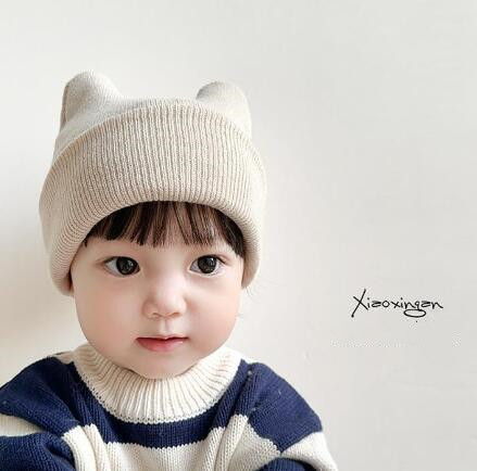 2023秋冬新品★子供用★帽子　ニット保温ハット★17色選べ