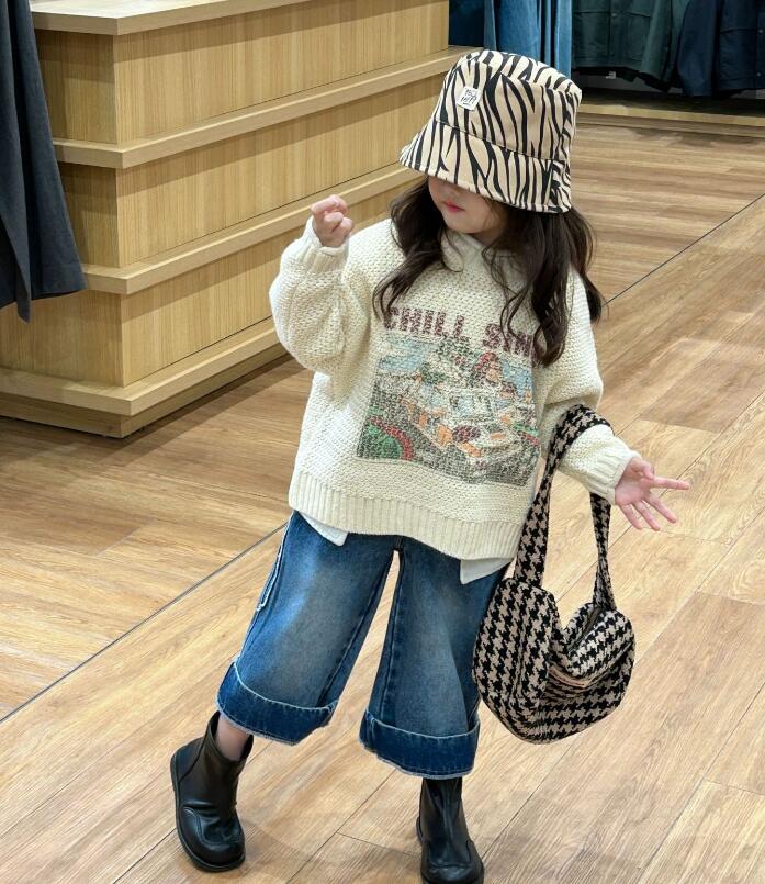 2023秋冬新★子供服　セーター&デニムズボン分けて販売★90-140cm★