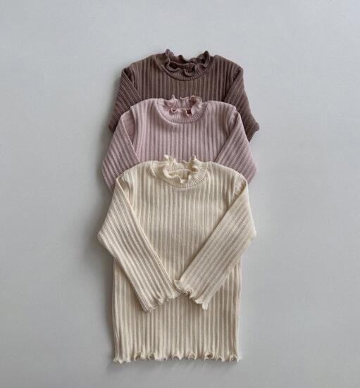 「2023秋冬」子供服★トップス★カシュクール★薄手/裏起毛★韓国風子供服★3色★80-130CM