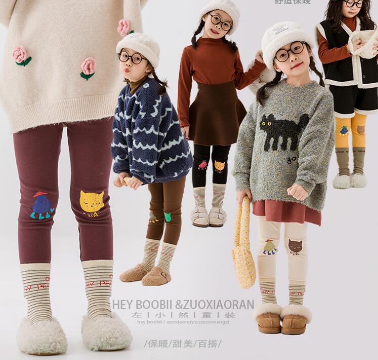 2023秋冬★子供服　裏起毛付き　タイツ　ズボン★90-150cm★5色