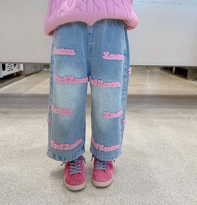 2023★春秋新作★韓国風子供服★ジーンズ★90-140CM