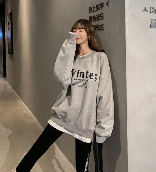 2023★秋冬新作★韓国風★裏起毛★トレーナー★M-2XL