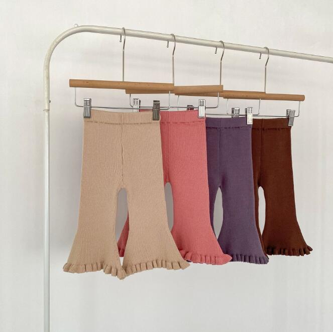 「2023秋」子供服★ズボン★ボトムス★ニット★レギンス★韓国風子供服★4色★66-100CM