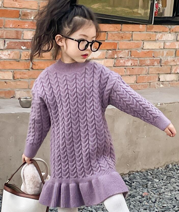 2023★秋冬新作★韓国風子供服★ワンピース★2色90-150CM