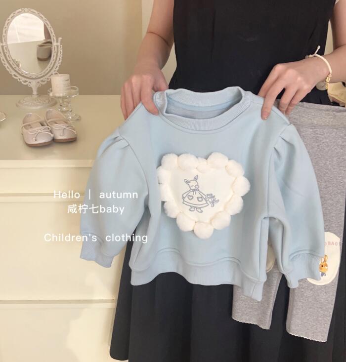 2023秋冬新作★キッズ服　裏起毛付き　トップス&ズボン★80-130★