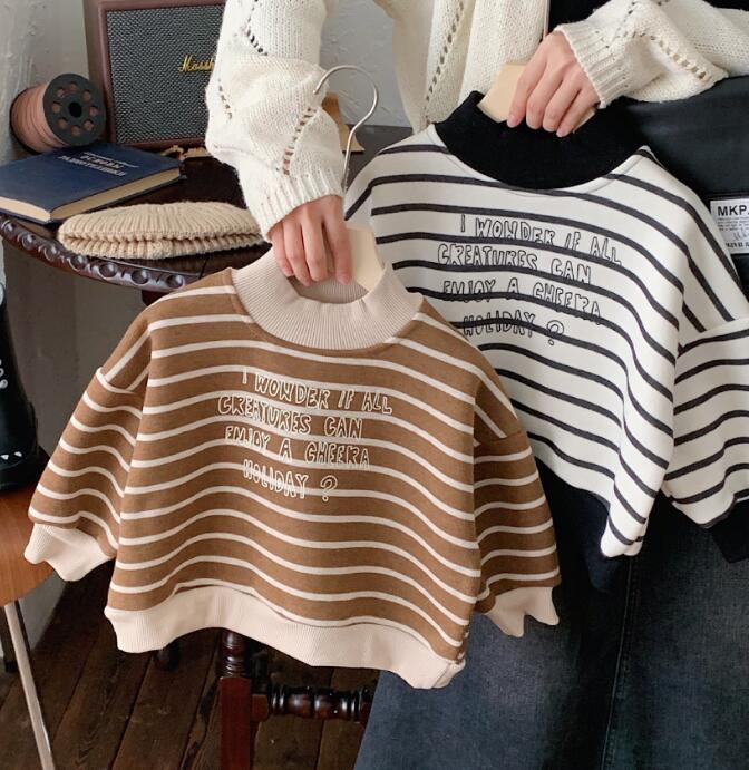 2023秋冬★キッズ服　裏起毛付きトップス★80-130★2色