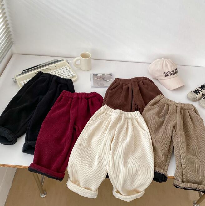 子供服★ズボン★ボトムス★韓国風子供服★キッズ★男女兼用★裏起毛★5色★90-150CM