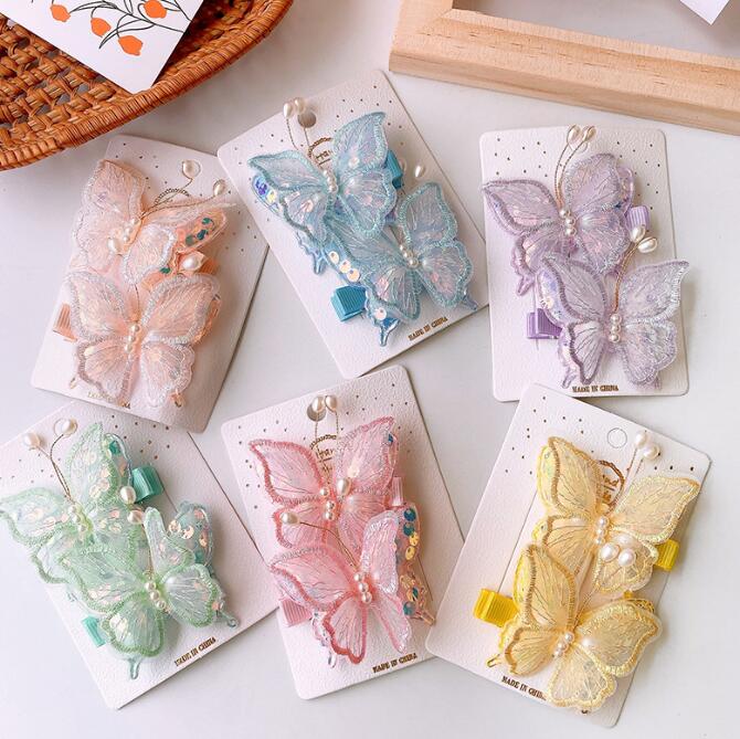 髪飾り★まとめ髪用★ヘアアクセサリー★子供用★キッズ★ヘアピン★2枚入り★多色