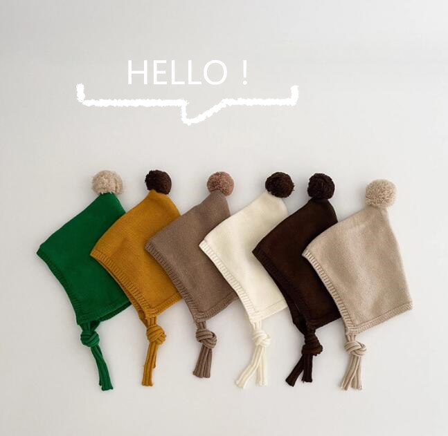 子供用★帽子★耳カバー★ベビー★ニット帽子★男女兼用★暖かい★防寒★10色