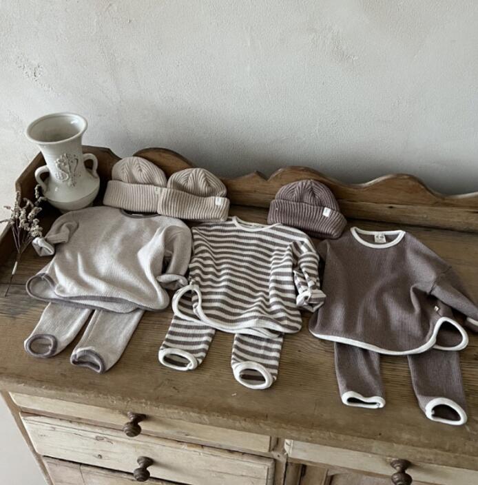 2023★春秋新作★韓国風子供服★トップス+ズボン2セット★3色73-120CM