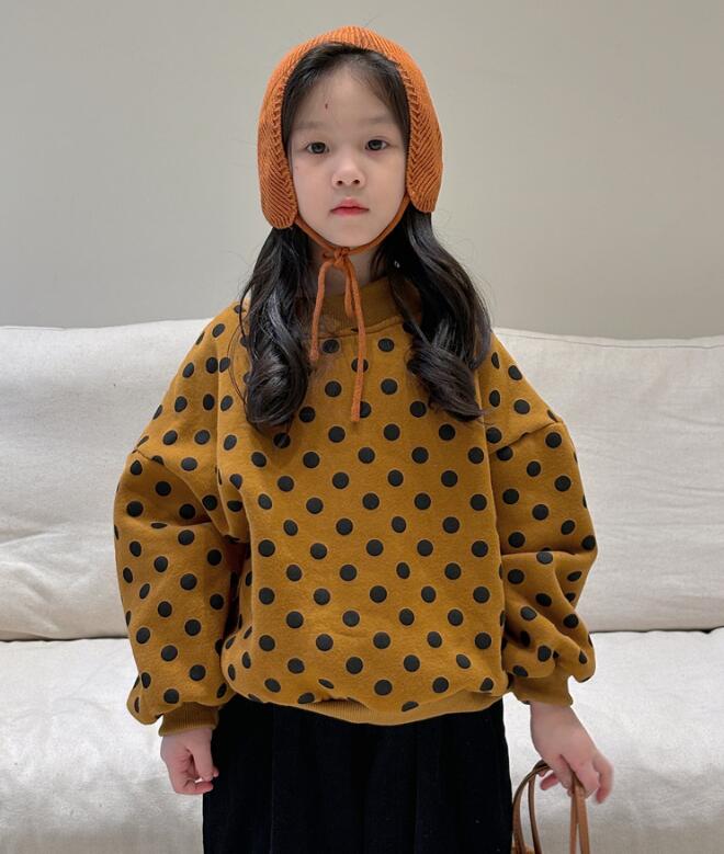 2023冬新品★子供服　厚手トップス★90-150cm★2色