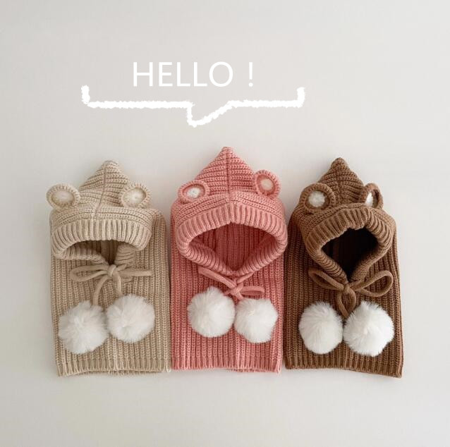 子供用★帽子/マフラー★キッズ★ニット帽子★男女兼用★暖かい★防寒★5色