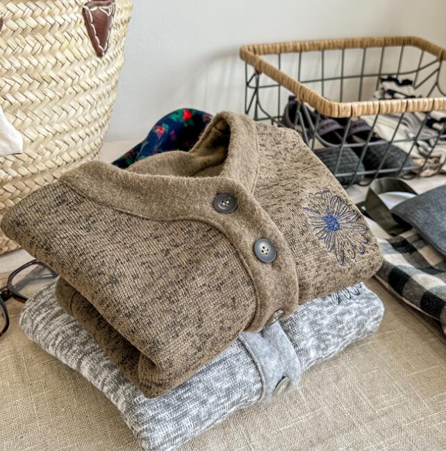 子供服★トップス★カーディガン★韓国風子供服★キッズ★男女兼用★2色★80-130CM