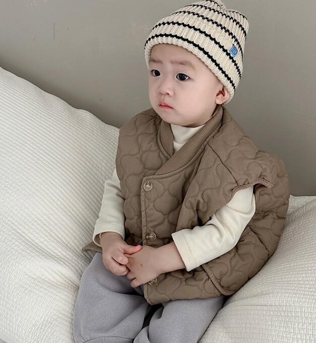 2023秋冬新品★子供服　ベストコート&ズボン★73-110cm★2色