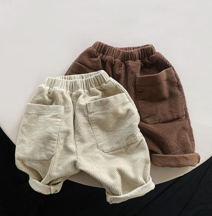 2023★春秋新作★韓国風子供服★ズボン★コーデュロイ★2色80-130CM