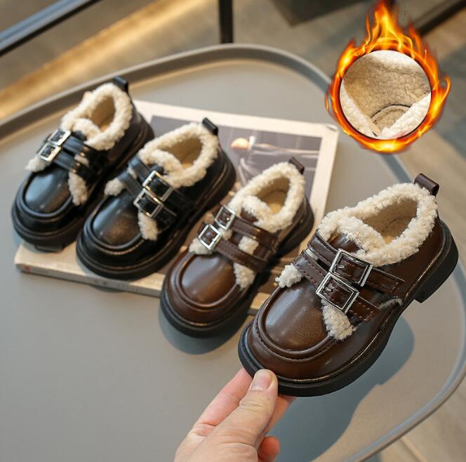 靴★子供靴★シューズ★裏起毛★キッズ★男女兼用★カジュアル★2色★23-36#