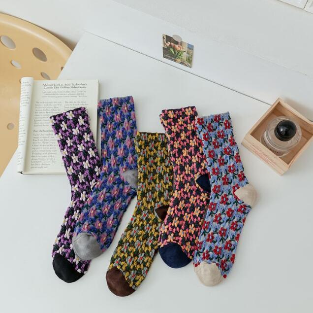 靴下★レデイース★ソックス★大人用★女性用靴下★可愛い★花柄★多色