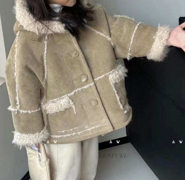 2023冬新品★子供服　厚手コート★100-140cm★