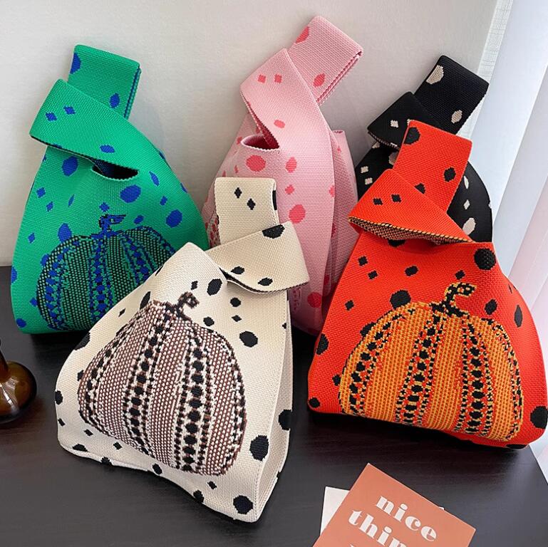 バッグ★レディース★トートバッグ★ハンドバッグ★ニットバッグ★大容量★5色