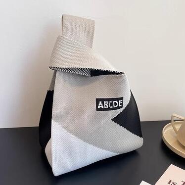 バッグ★レディース★トートバッグ★ハンドバッグ★ニットバッグ★大容量★3色