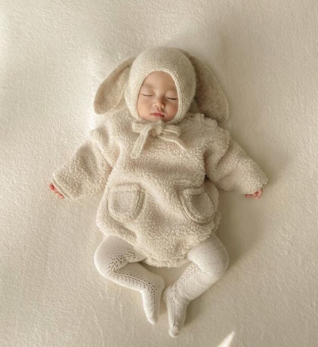 2023秋冬★ベビー服★厚手ロンパース(帽子無し)★66-90cm★