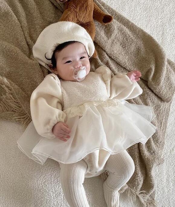 2023秋冬★ベビー服★厚手ロンパース+帽子★66-90cm★