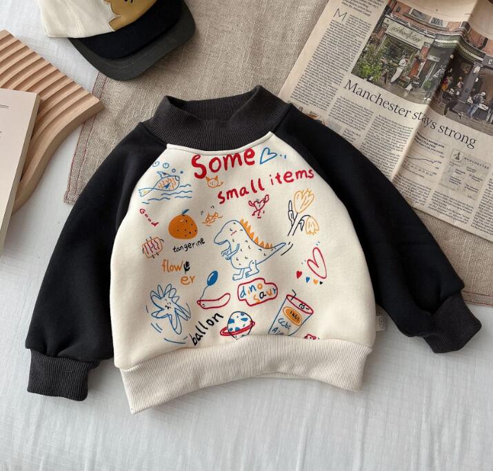 2023★秋冬新作★韓国風子供服★トレーナー★裏起毛★73-120CM