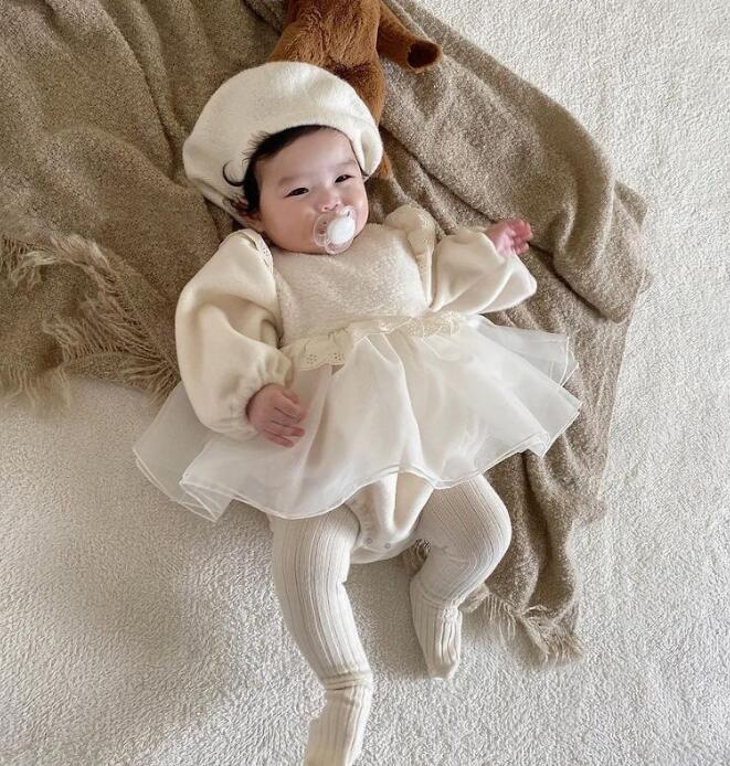 2023★秋冬新作★韓国風ベビー服★ロンパース★帽子★裏起毛★66-90CM