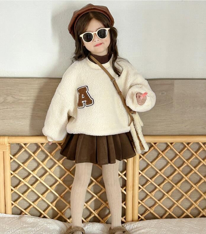 2023冬★子供服　厚手ボアトップス★90-140cm★