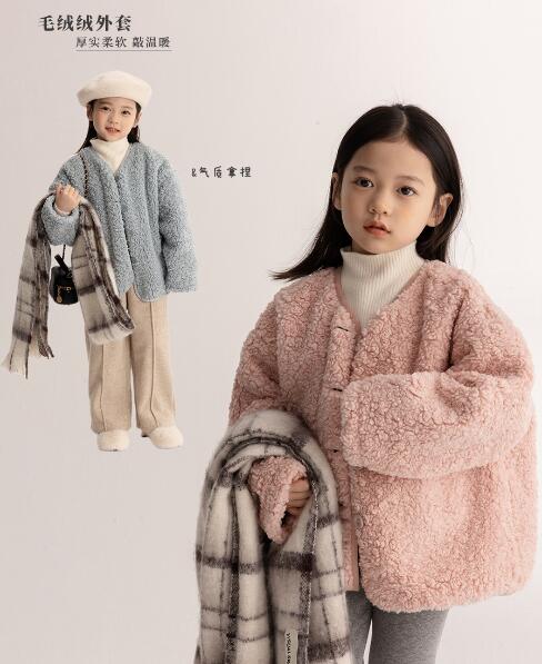 2023秋冬新品★子供服　ボアコート★90-150cm★2色