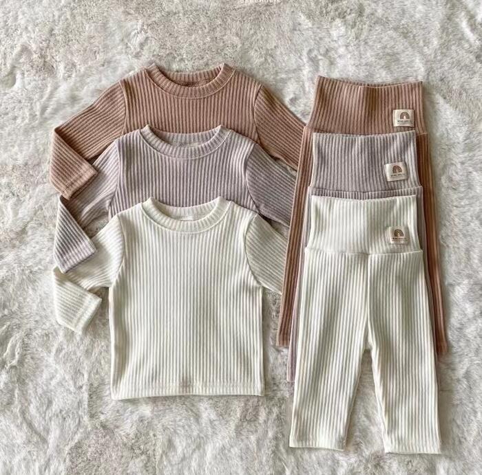 2023秋冬★子供服　トップス+ズボン　セット★73-100cm★3色