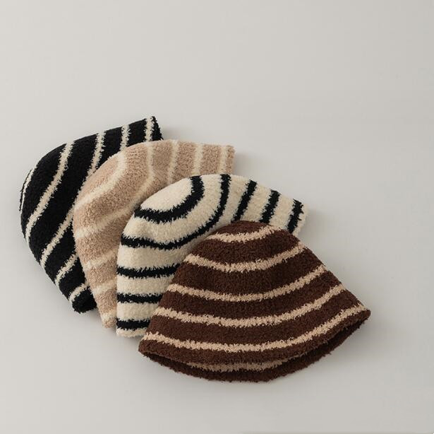 子供用★帽子★キッズ★バケットハット★韓国風★男女兼用★ストライプ★4色