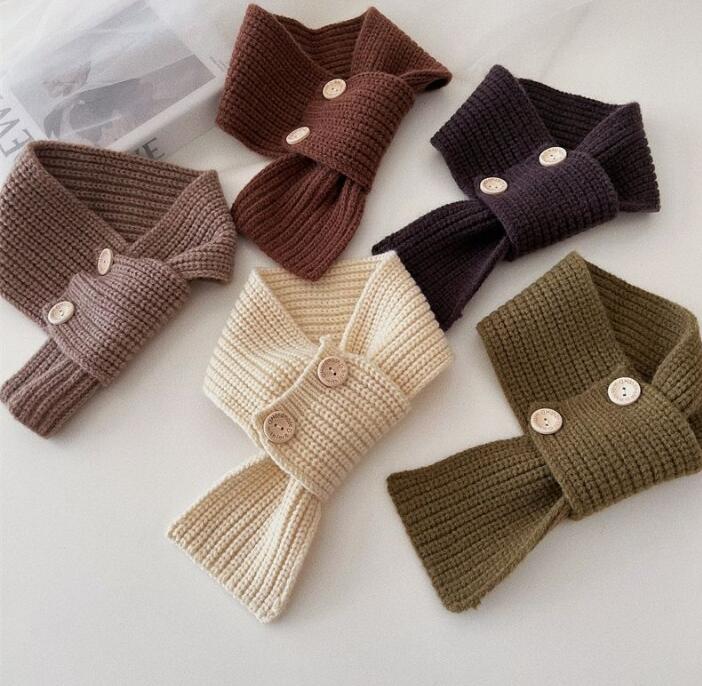 2023新品★子供用★快適マフラー　ニット★5色選べ