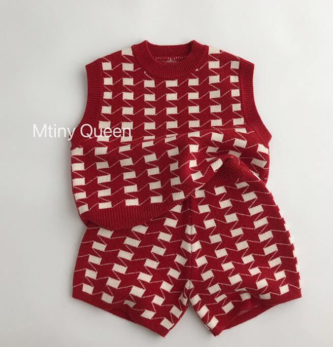 2023秋冬★キッズ服　ニットベスト&ズボン分けて★80-130★