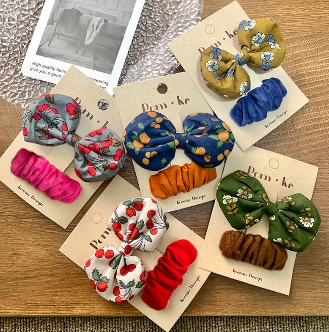 髪飾り★まとめ髪用★ヘアアクセサリー★子供用★キッズ★ヘアピン★2枚入り★多色